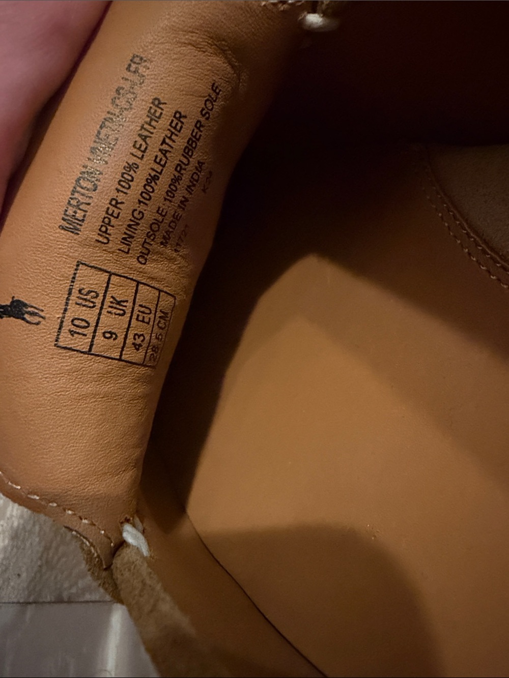 Polo by Ralph Lauren Men’s Suede Loafers - Caramel - Picture 3 of 3